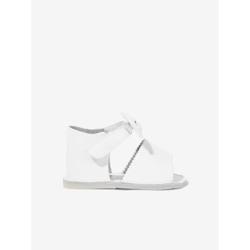 Andanines Baby Girls Bow Sandals in White