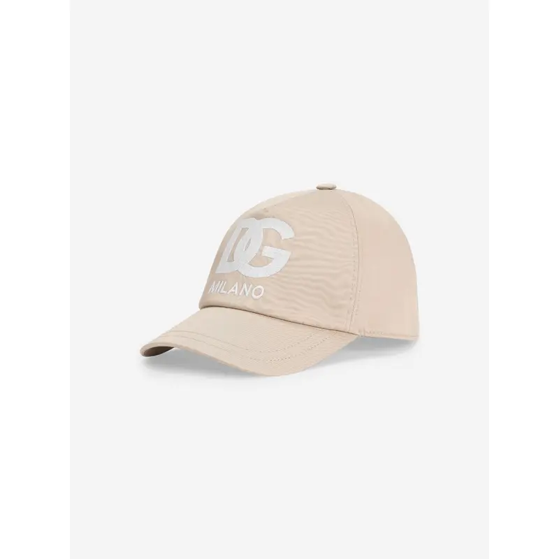 Dolce & Gabbana Kids Milano Logo Cap in Beige
