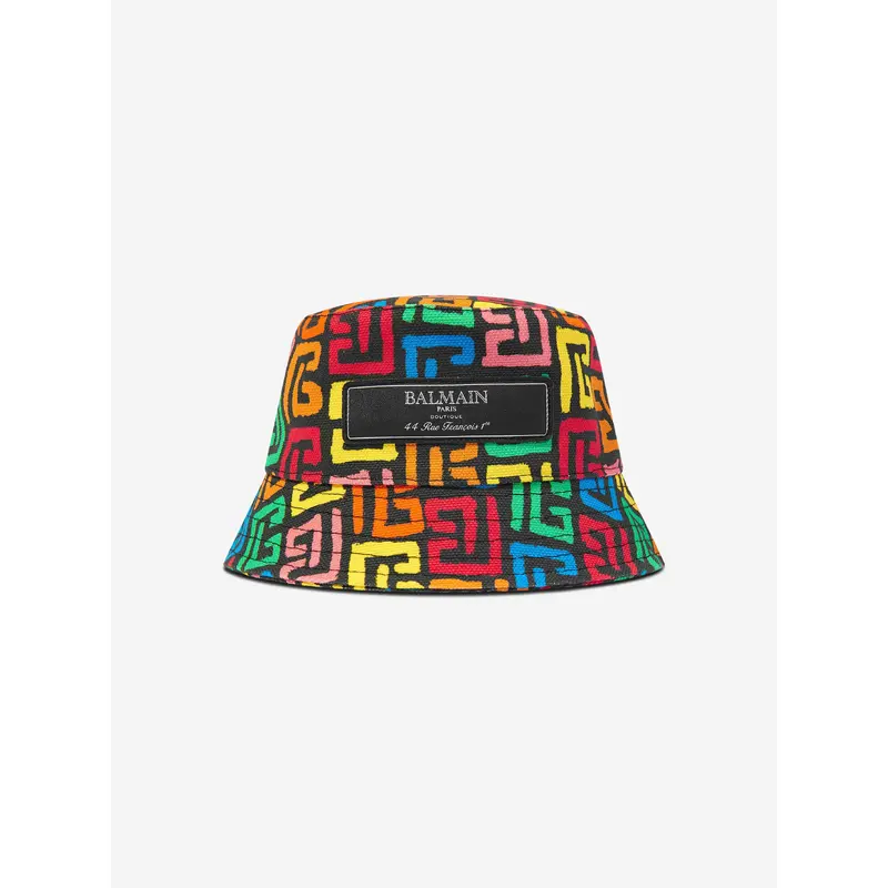 Balmain Baby Monogram Bucket Hat in Multicolour