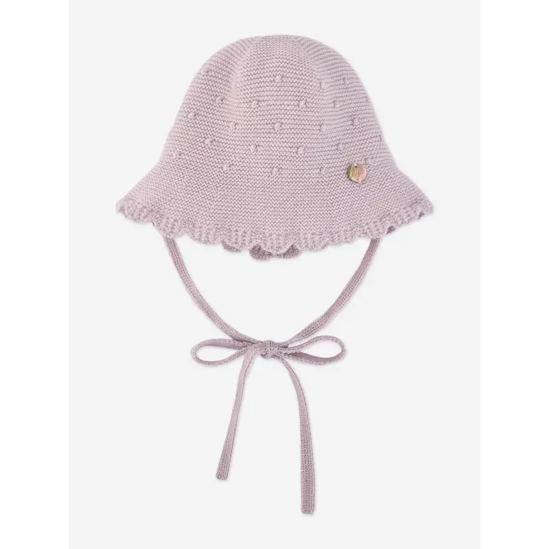 Paz Rodriguez Baby Girls Wool Knit Hat in Purple