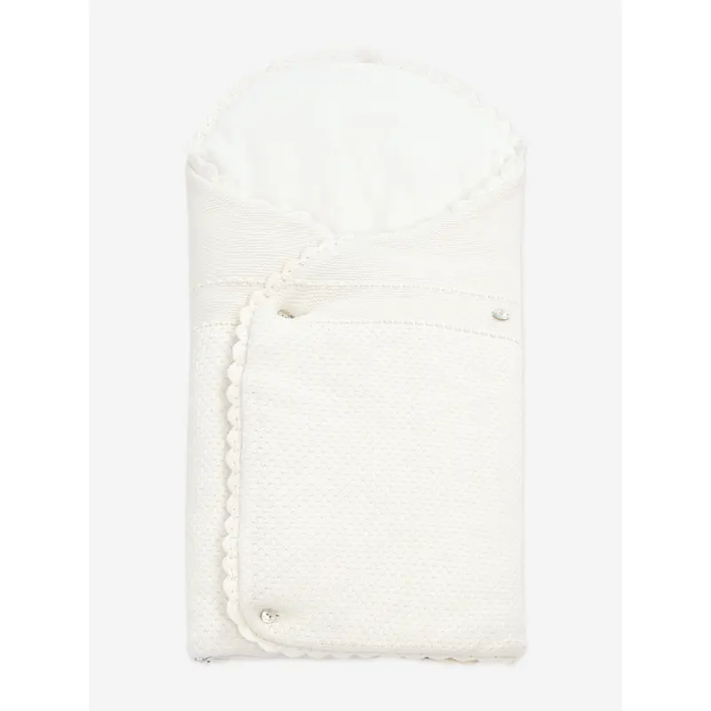 Paz Rodriguez Baby Knitted Nest in Ivory (80cm)