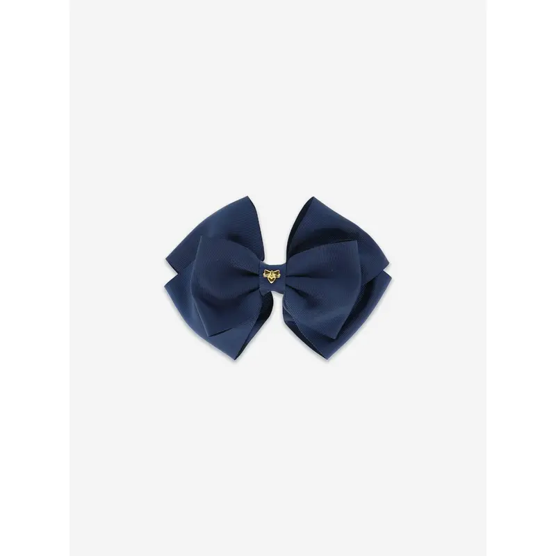 Angels Face Girls Mega Bow Hair Clip in Navy