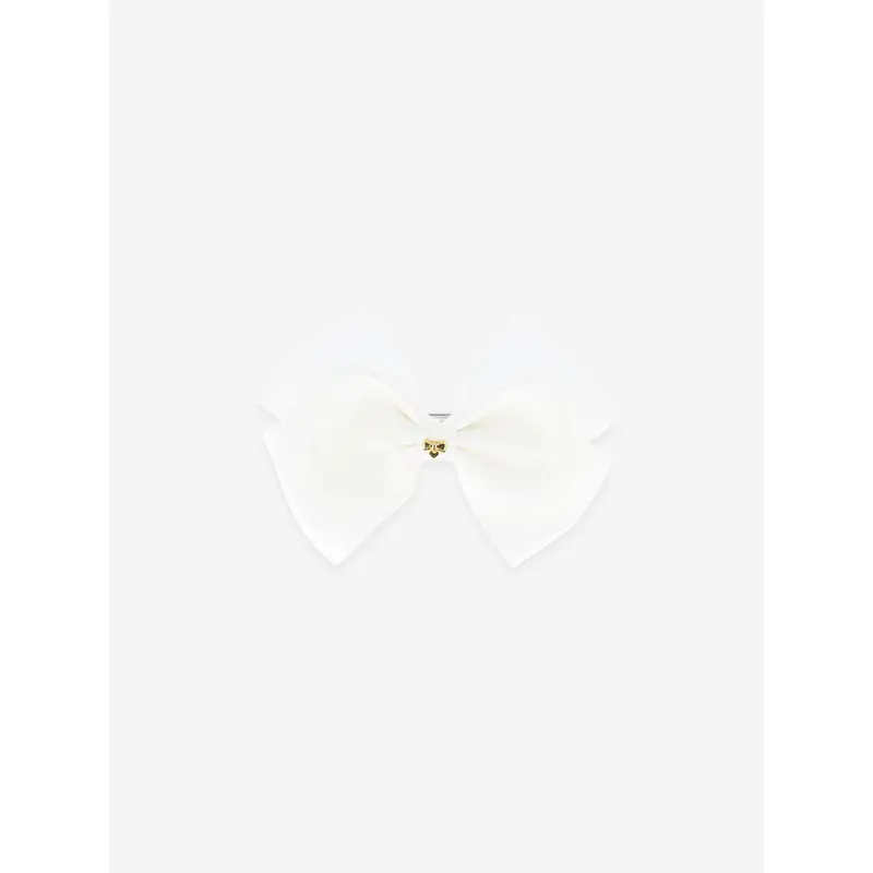Angels Face Girls Mega Bow Hair Clip in White