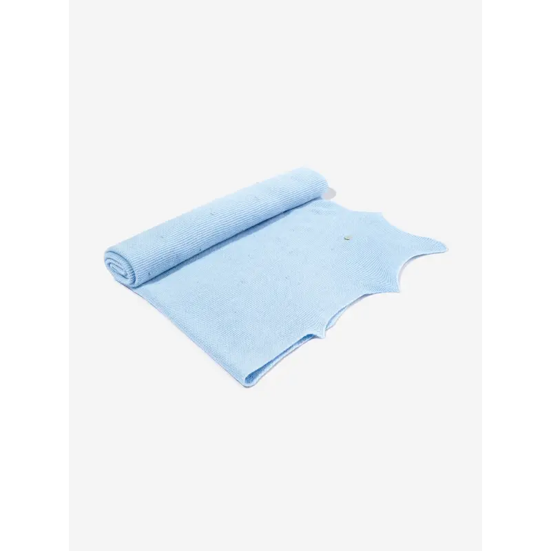 Paz Rodriguez Baby Boys Wool Knitted Shawl in Blue (105cm)