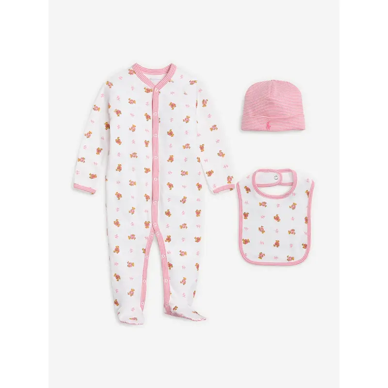 Baby Girls 3 Piece Gift Set in White