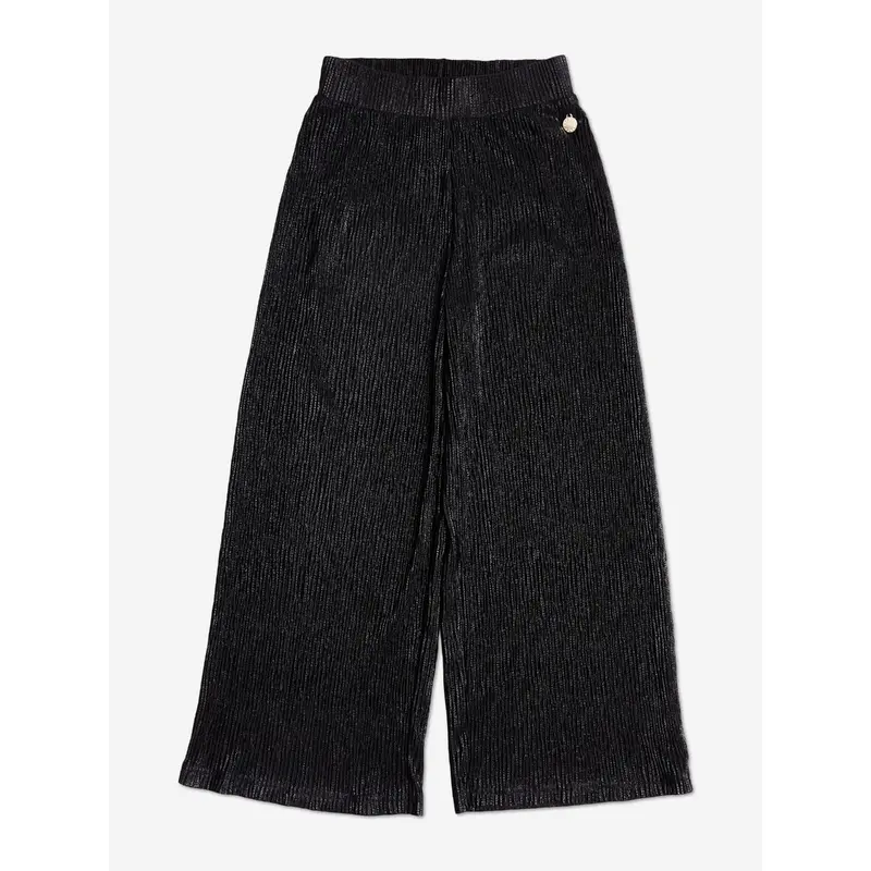 BCBGMAXAZRIA Girls Knitted Texture Flared Trousers in Black