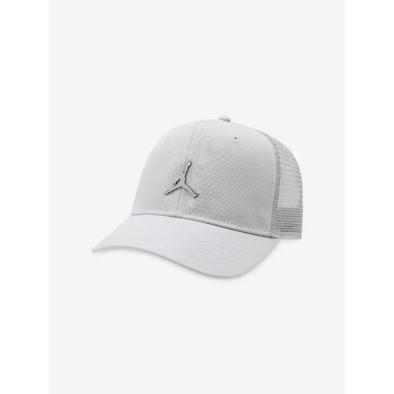 Jordan Kids Metal Jumpman Trucker Cap in Grey