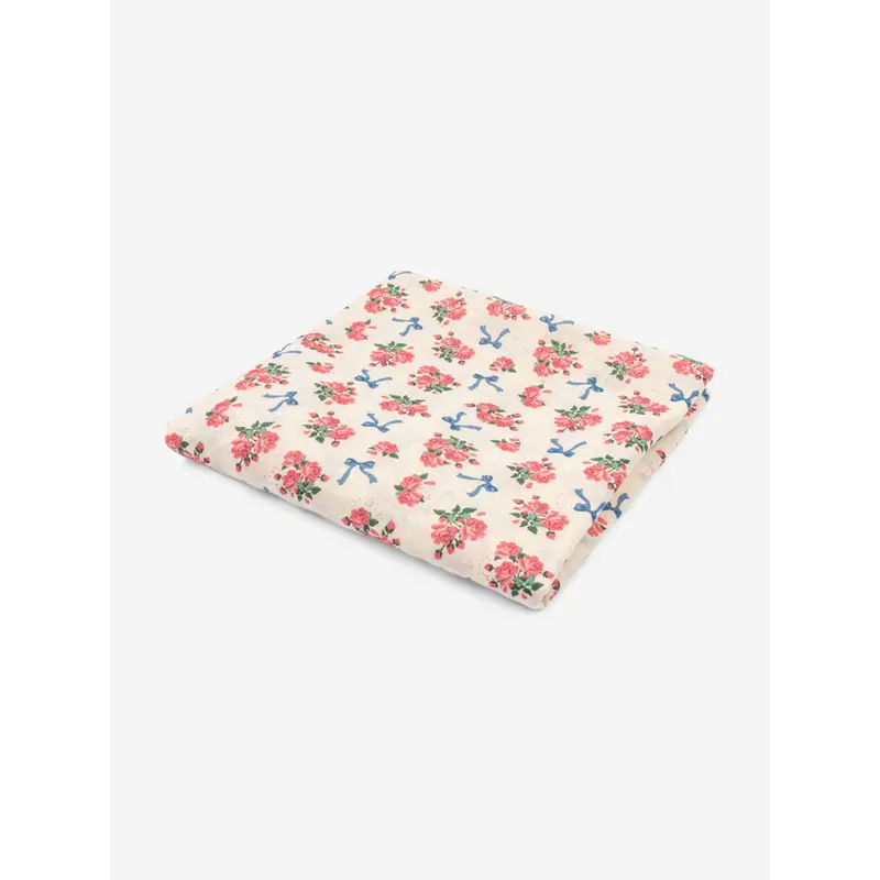 Konges Sljd Baby Girls Bella Rosita Muslin Swadlle in Ivory (115cm)