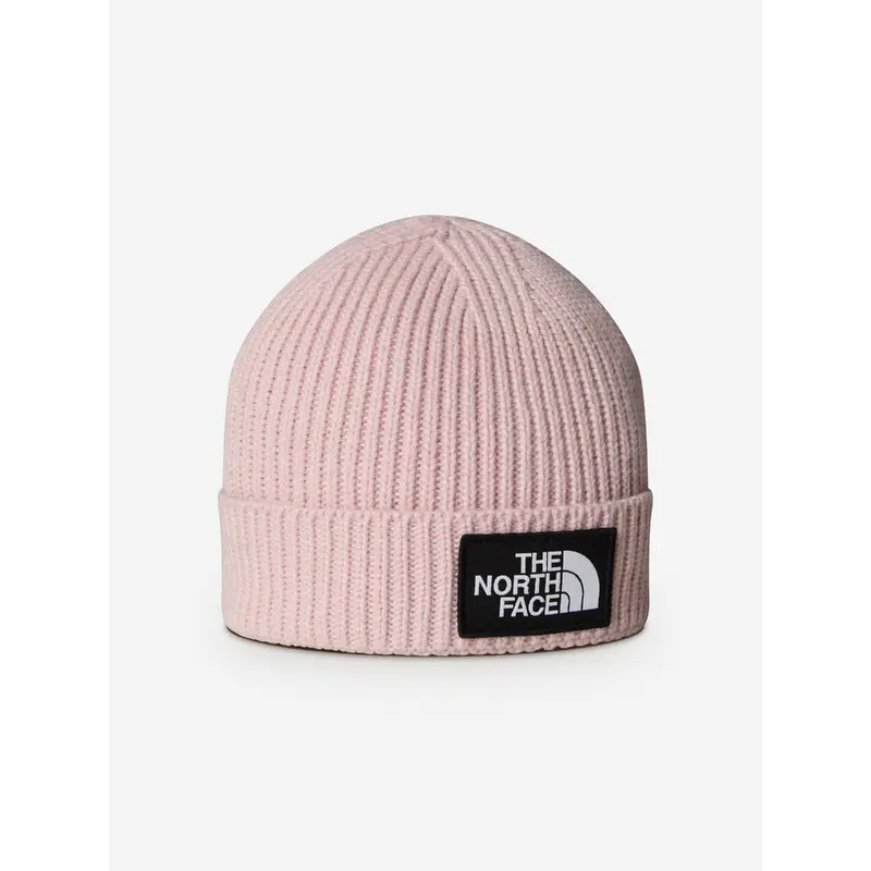 The North Face Baby Girls Logo Box Beanie Hat in Pink