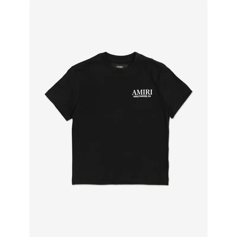 Amiri Kids Stacked T-Shirt in Black