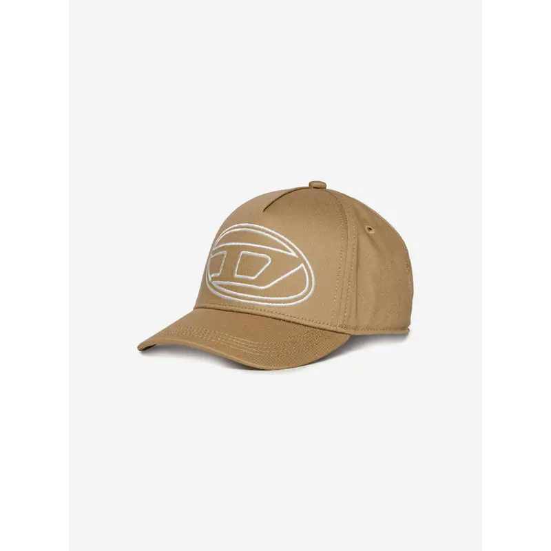Diesel Boys Oval D Cap in Beige