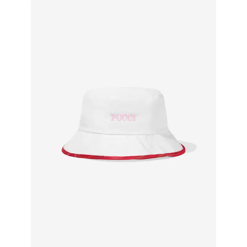 PUCCI Girls Logo Bucket Hat in Ivory
