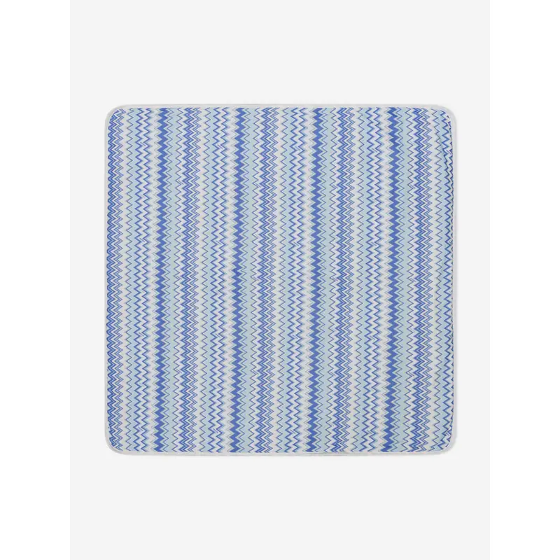 Missoni Baby Boys Zigzag Blanket in Blue (75cm)