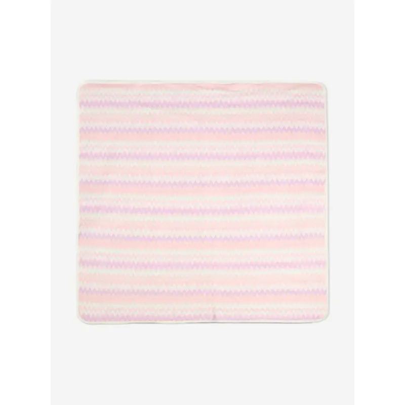 Missoni Baby Girls Zigzag Blanket in Pink (75cm)
