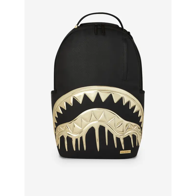 Sprayground Kids Gold and Dangerous Backpack in Black (45.72cm)